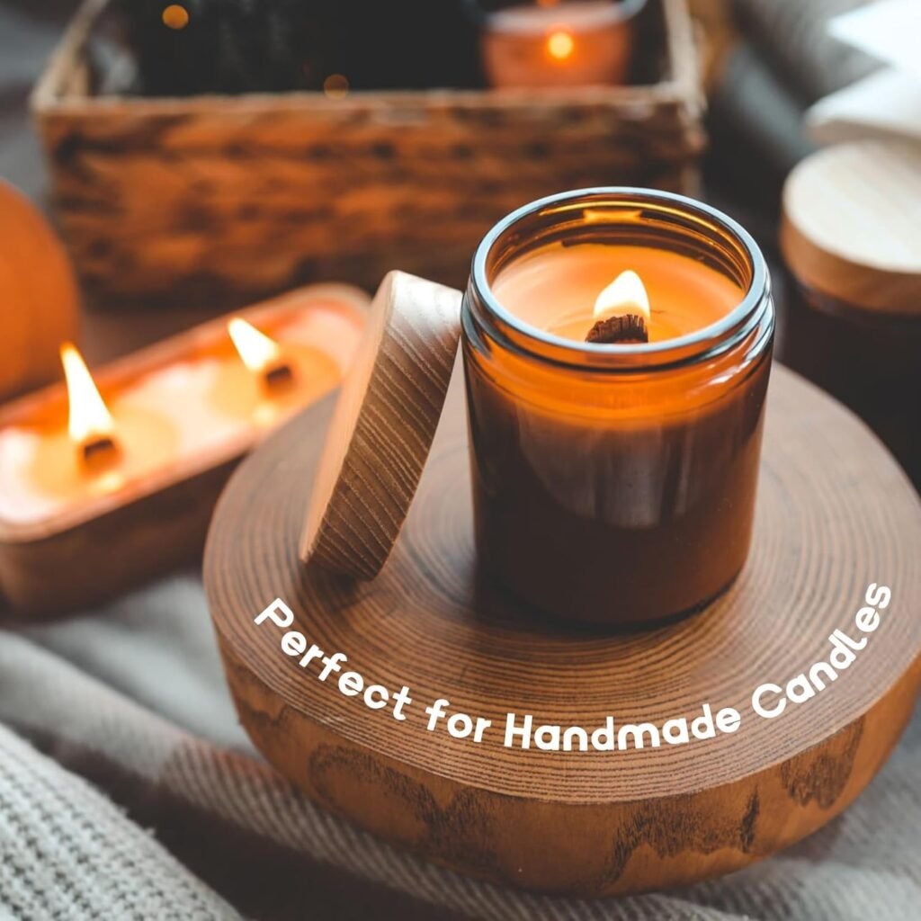 100 Wood Wicks for Candles Making - Smokeless Wooden Candle Wicks Crackling Candle Wax Wood Wick mechas para velas de cera Candle Making Wicks for Paraffin Candle Soy Wax Candlemaking(50 Sets)