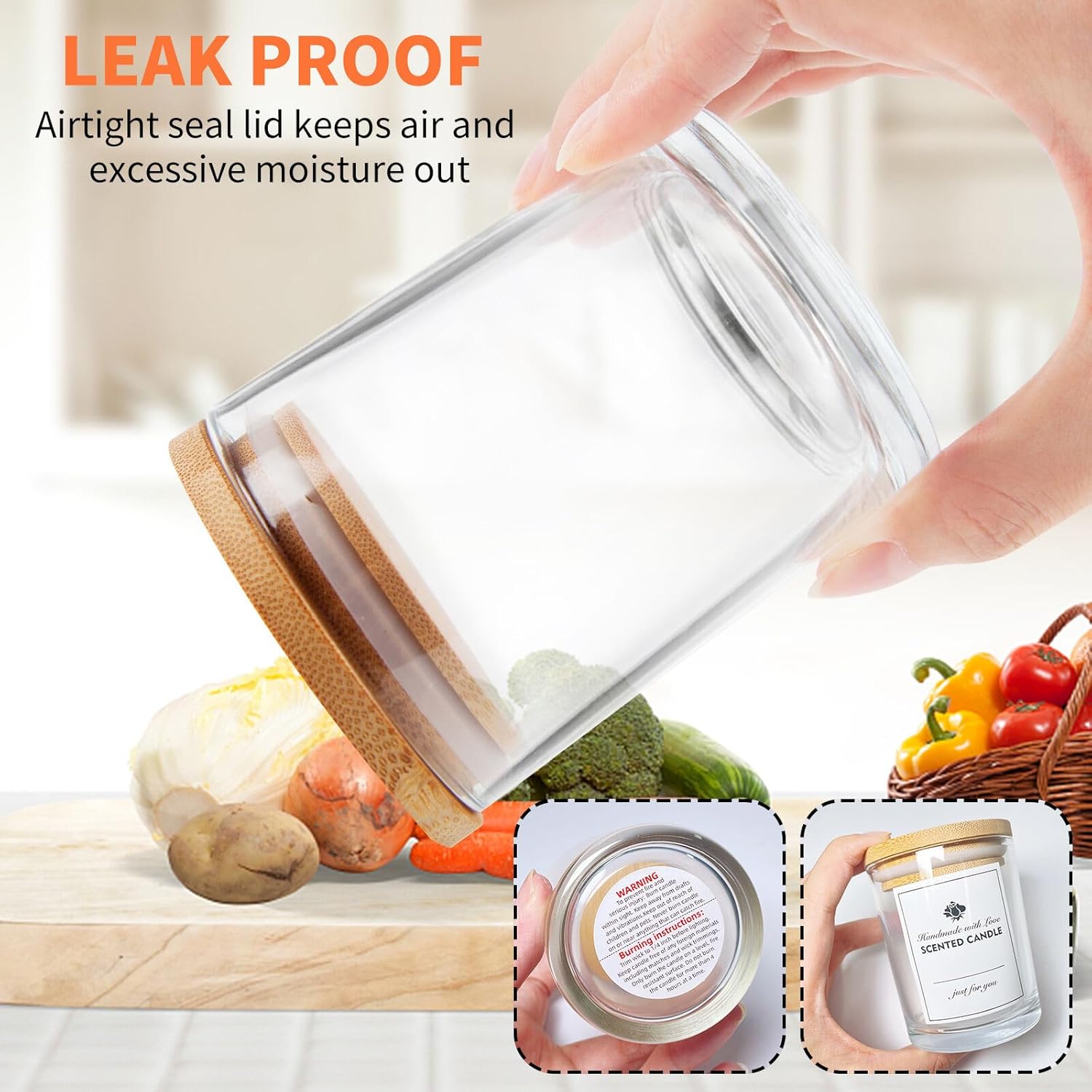Clear Candle Jars with Bamboo Lids Review