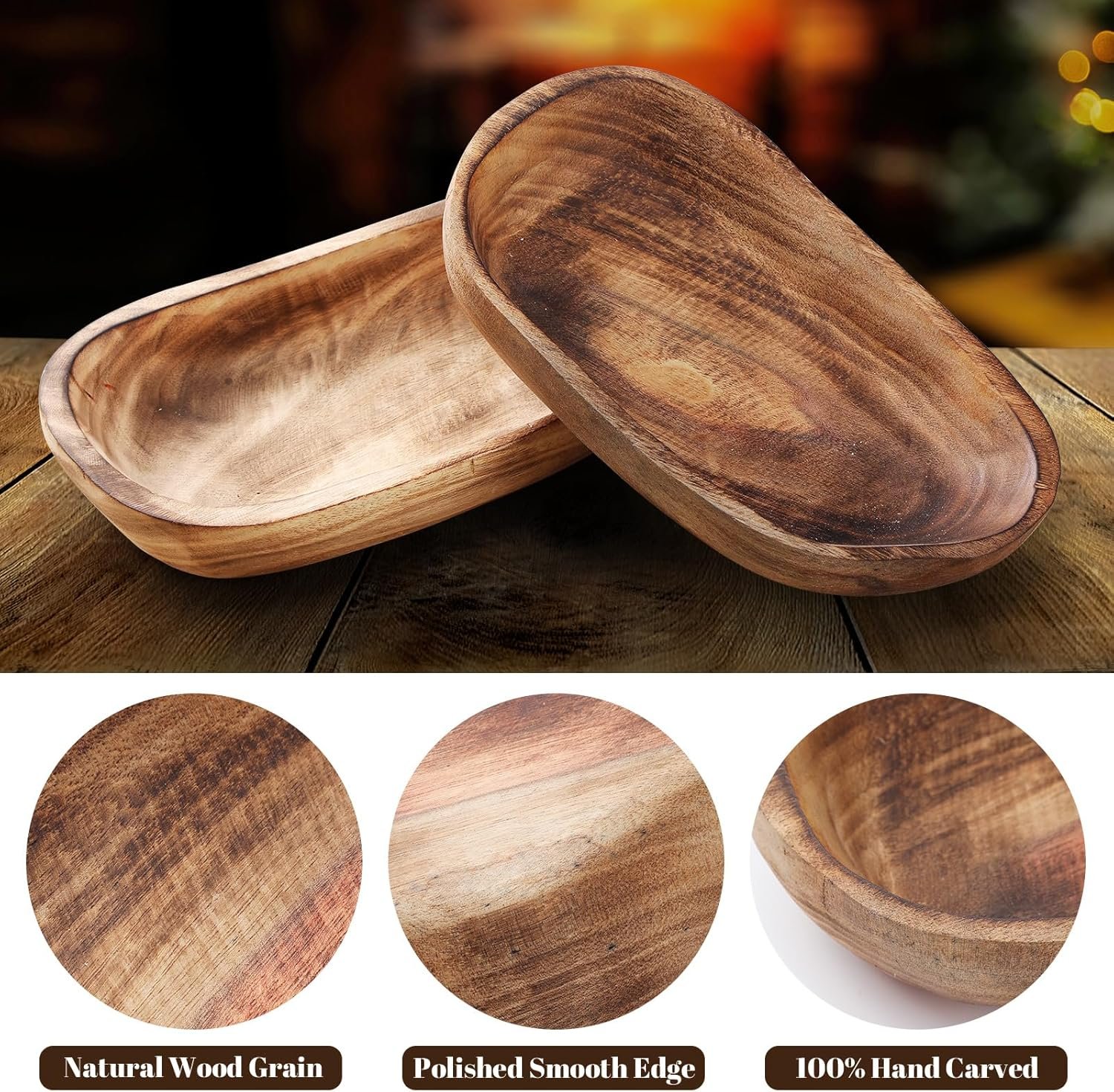 2 Pcs Wooden Dough Bowls Review