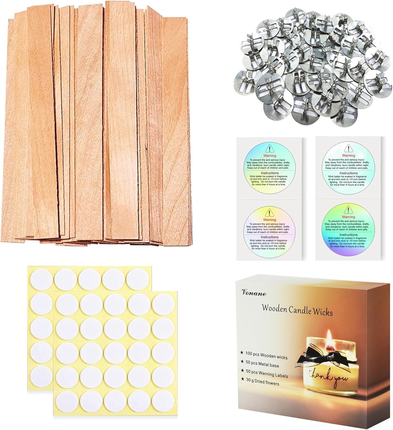 200 Pcs Thicked Wood Candle Wicks Review