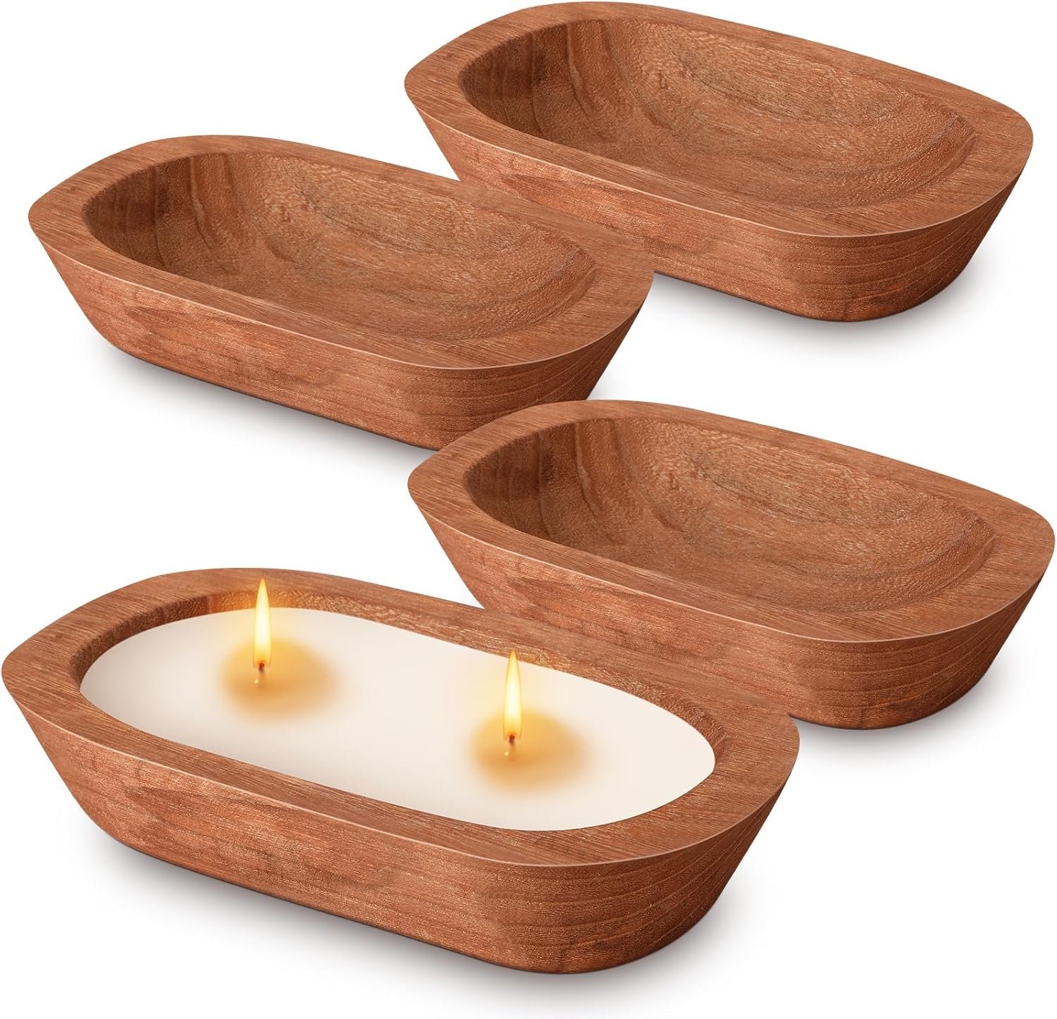 4 Pcs Wooden Dough Bowl Review
