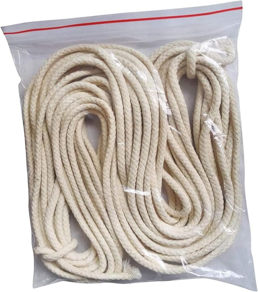 Cotton Wick Spool - 35 Ply, 2.3mm, 200 ft, 66 Yards, Braided Candle Thread for Candle Making