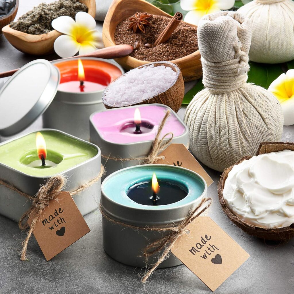 Soy Candle Wax for Candle Making - Natural Soy Wax for Candle Making 10 lb Bag, Premium Flakes, 100 Cotton Wicks, 100 Wick Stickers,  2 Centering Devices - 10 Lbs