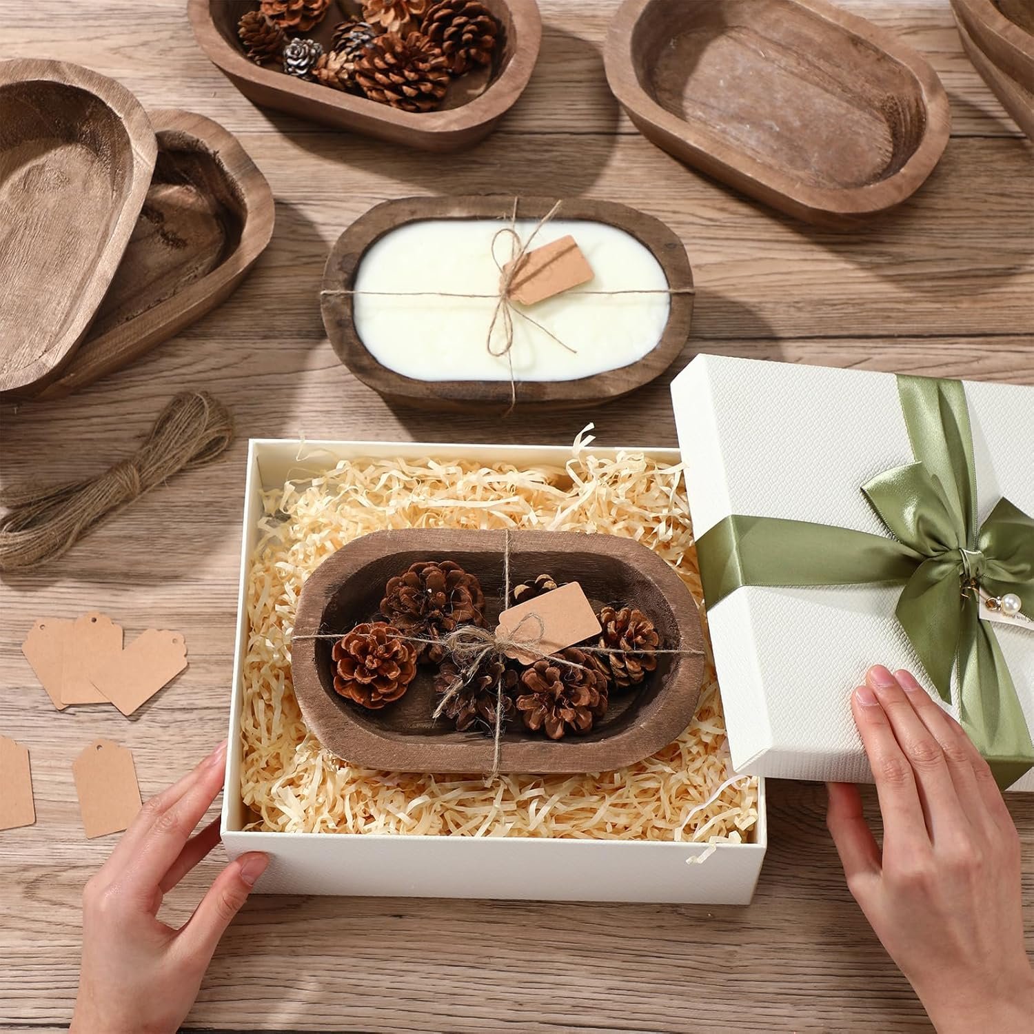 Tioncy 12 Pcs Wooden Dough Bowls Review