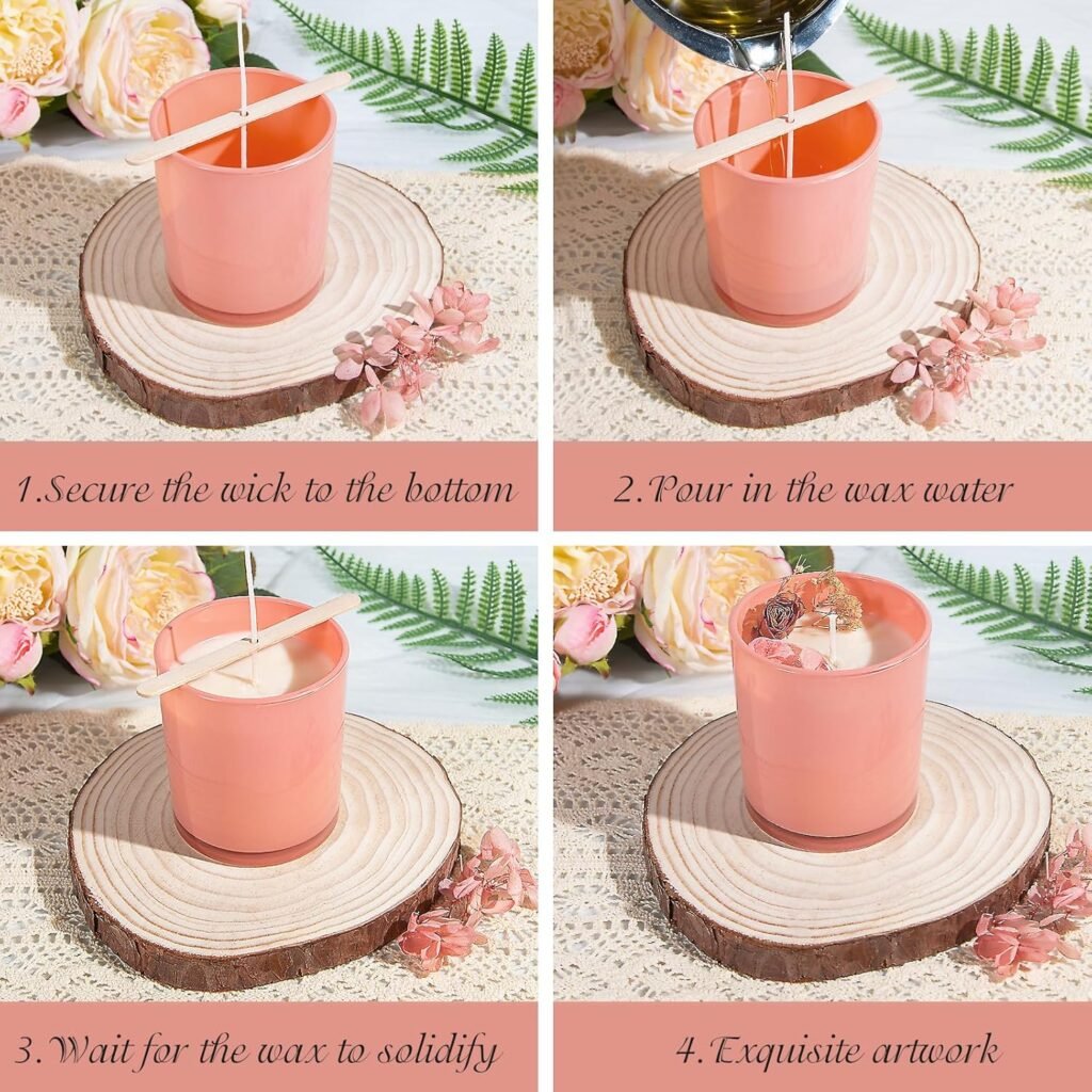 CONNOO 12 Pack 10 OZ Matte Black Glass Candle Jars for Making Candles with Airtight Bamboo Lids Nice Sticky Warning Labels for Candle Making Empty Container Bulk - Dishwasher Safe CONNOO 12 Pack 10 OZ Matte Black Glass Candle Jars for Making Candles with Airtight Bamboo Lids Nice Sticky Warning Labels for Candle Making Empty Container Bulk - Dishwasher Safe