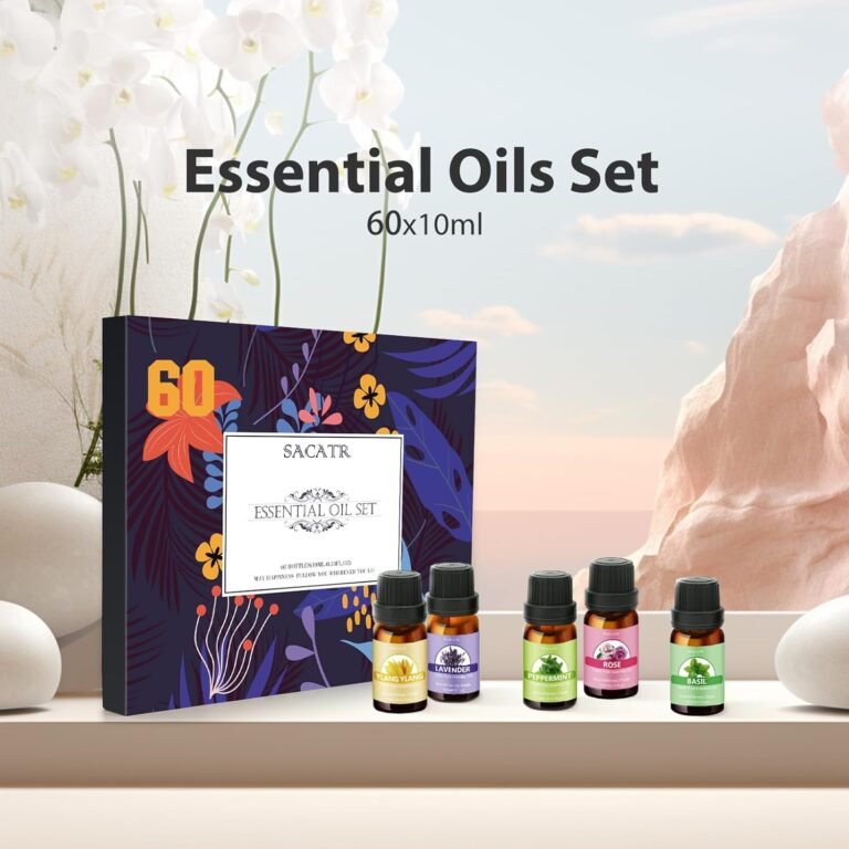 Essential oil set essential oils pure essential oils perfect for diffuser massage soap candle bath bombs making 60x10ml0 1