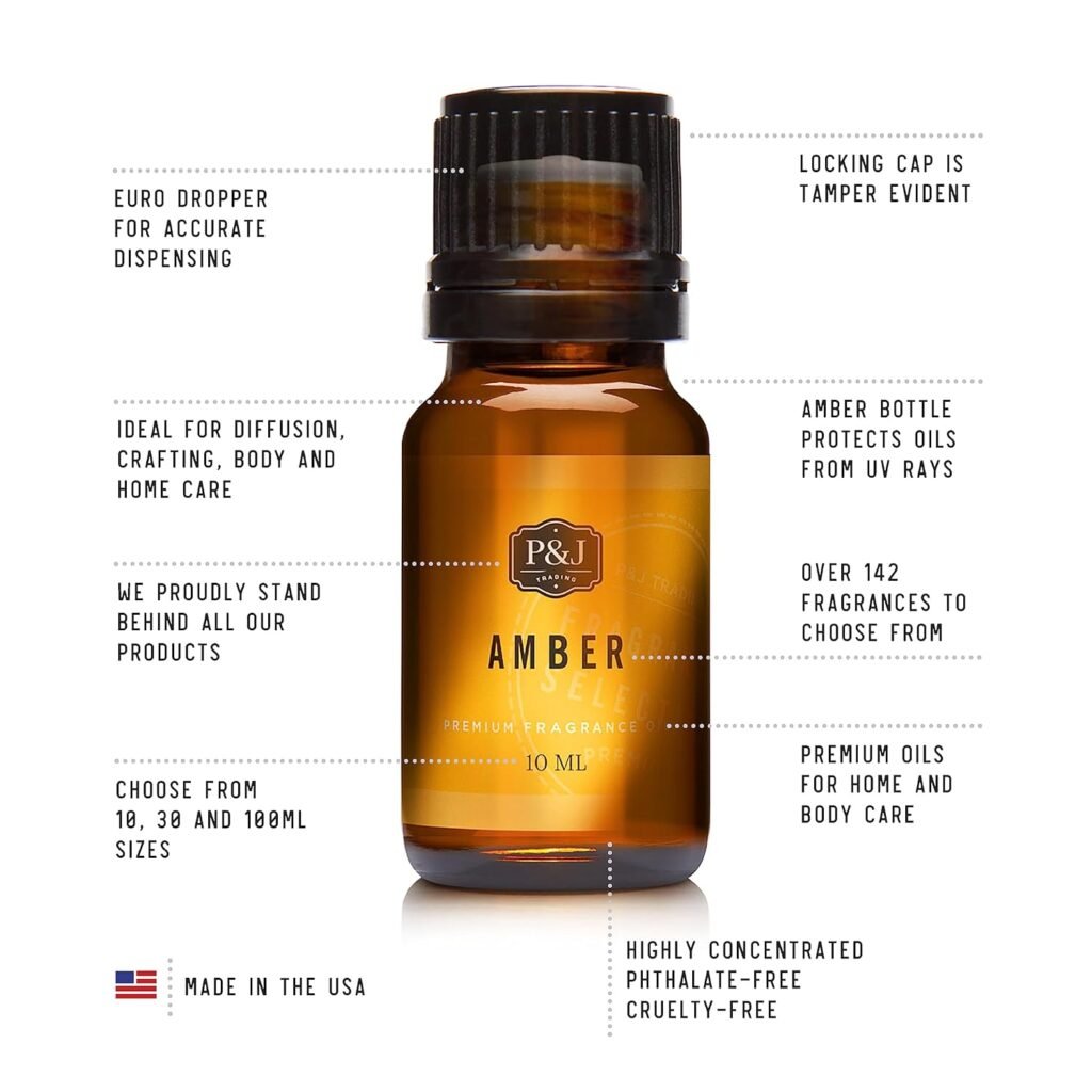 PJ Trading Fragrance Oil Grandmas Kitchen Set | Apple Pie, Pecan Pie, Blueberry Muffin, Bacon, Strawberry Shortcake, Coffee Cake Candle Scents for Candle Making, Freshie Scents, Soap Making