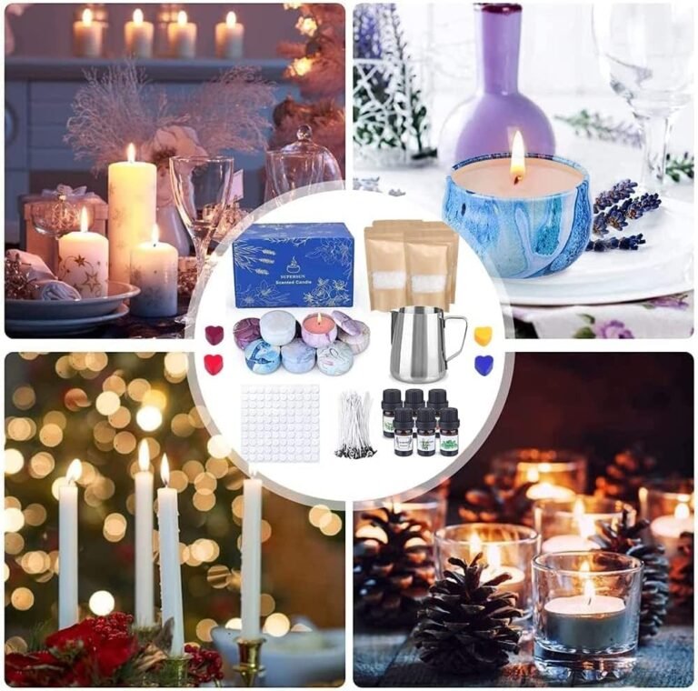Supersun candles making kit for adult christmas diy gift for kid and beginner includes beeswax essential oils dyes and m 1