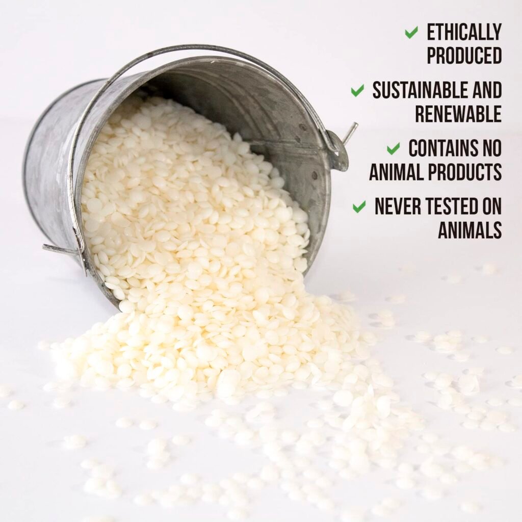 100% Midwest Soy Wax Beads for Candle Making - Natural Candle Making Supplies - Paraffin-Free, Beeswax-Free Candle Wax for Container Candles, Tealights and Wax Melts, 5 lbs