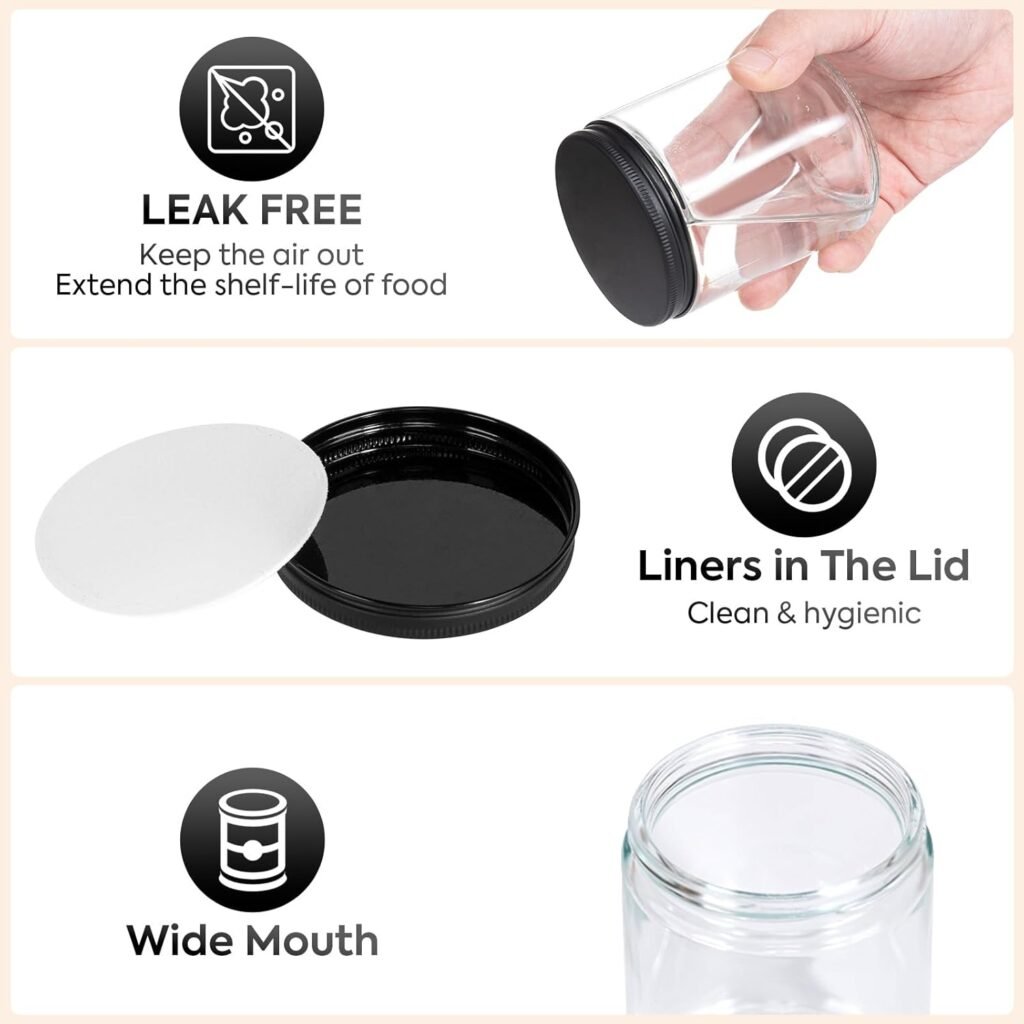 12 pack 8oz glass jars review