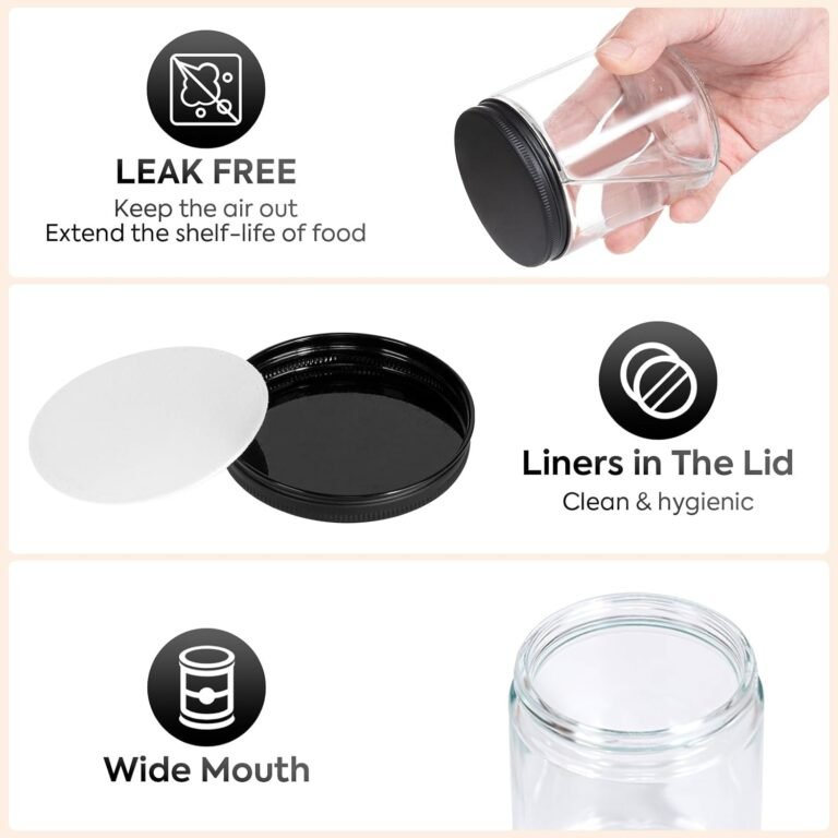 12 pack 8oz glass jars review