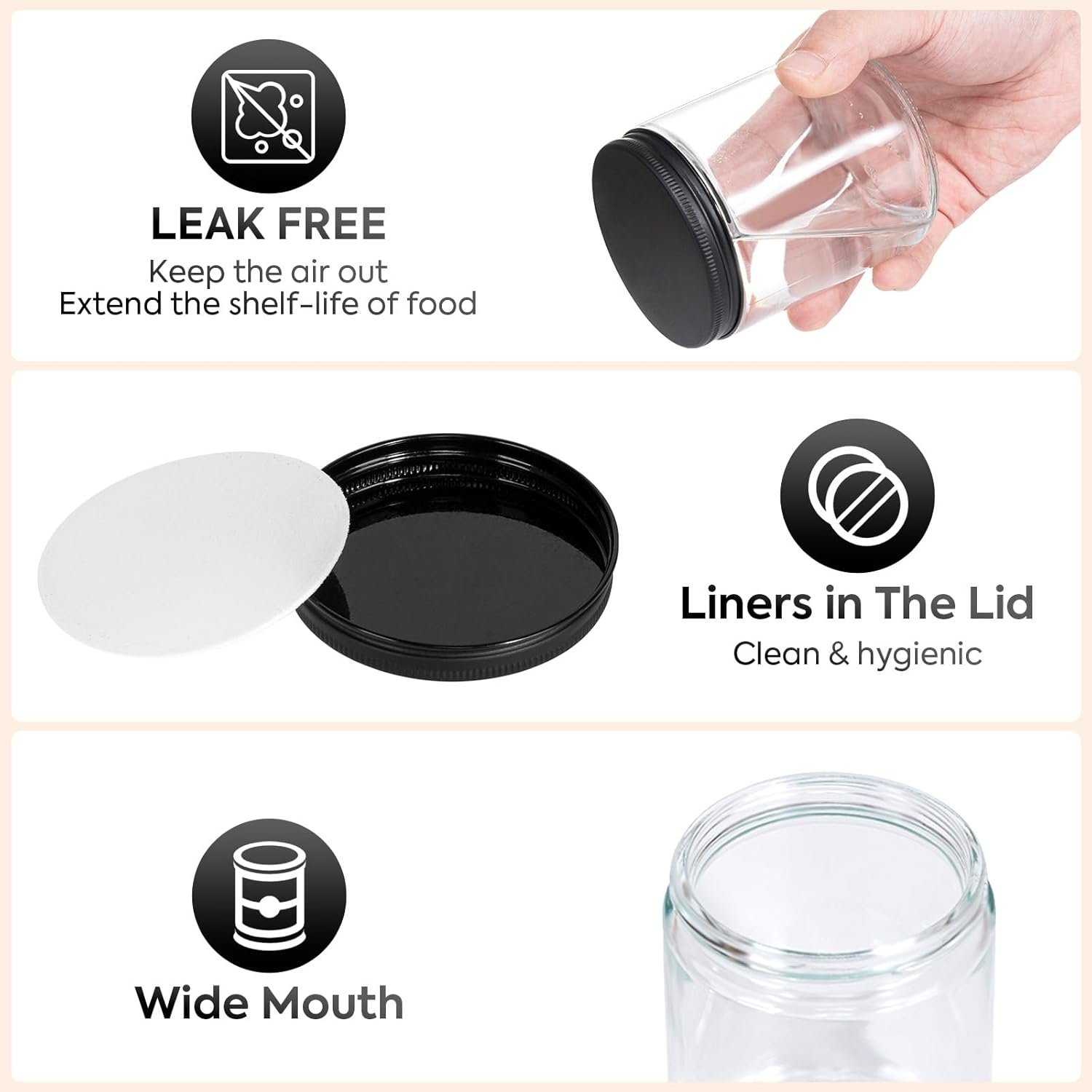 12 pack 8oz glass jars review