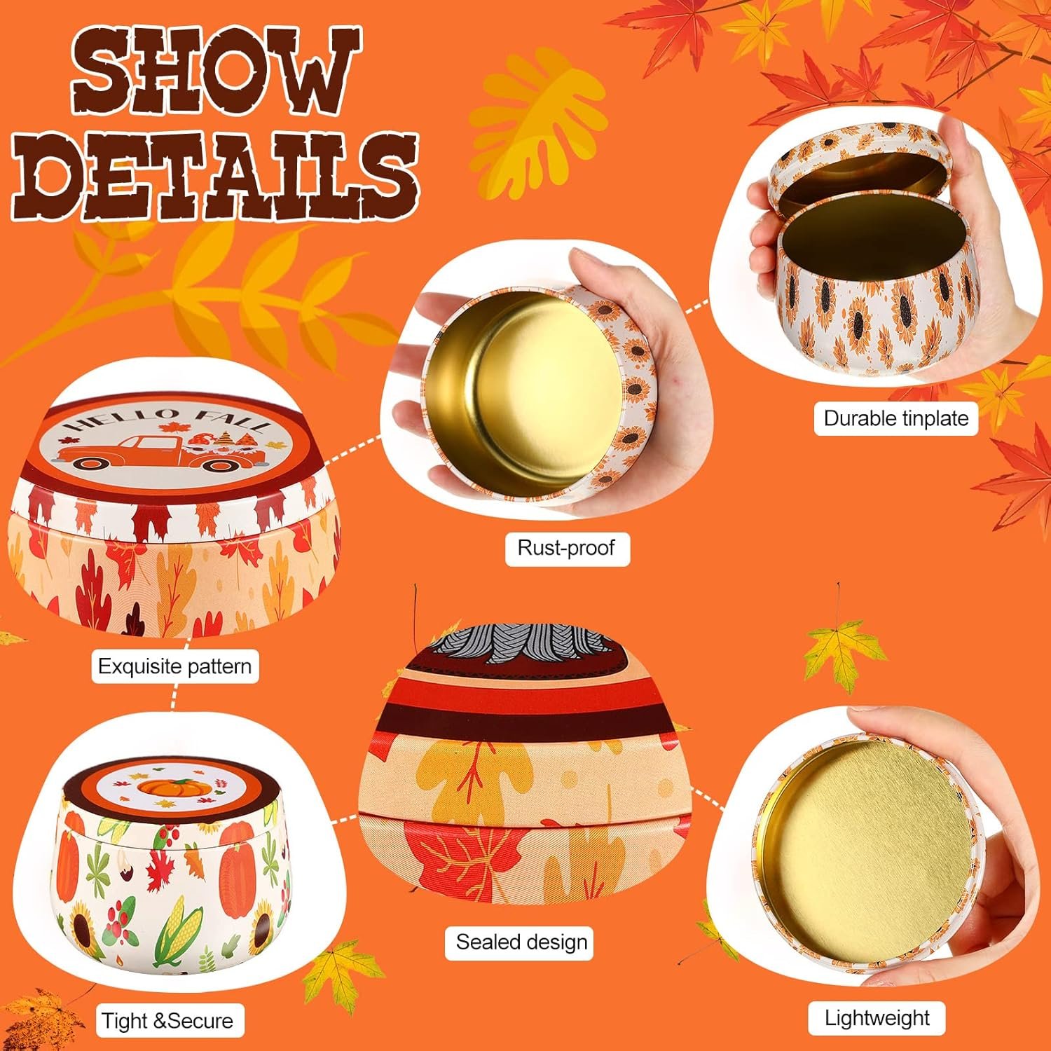 12 Pack Thanksgiving Candy Tins Review
