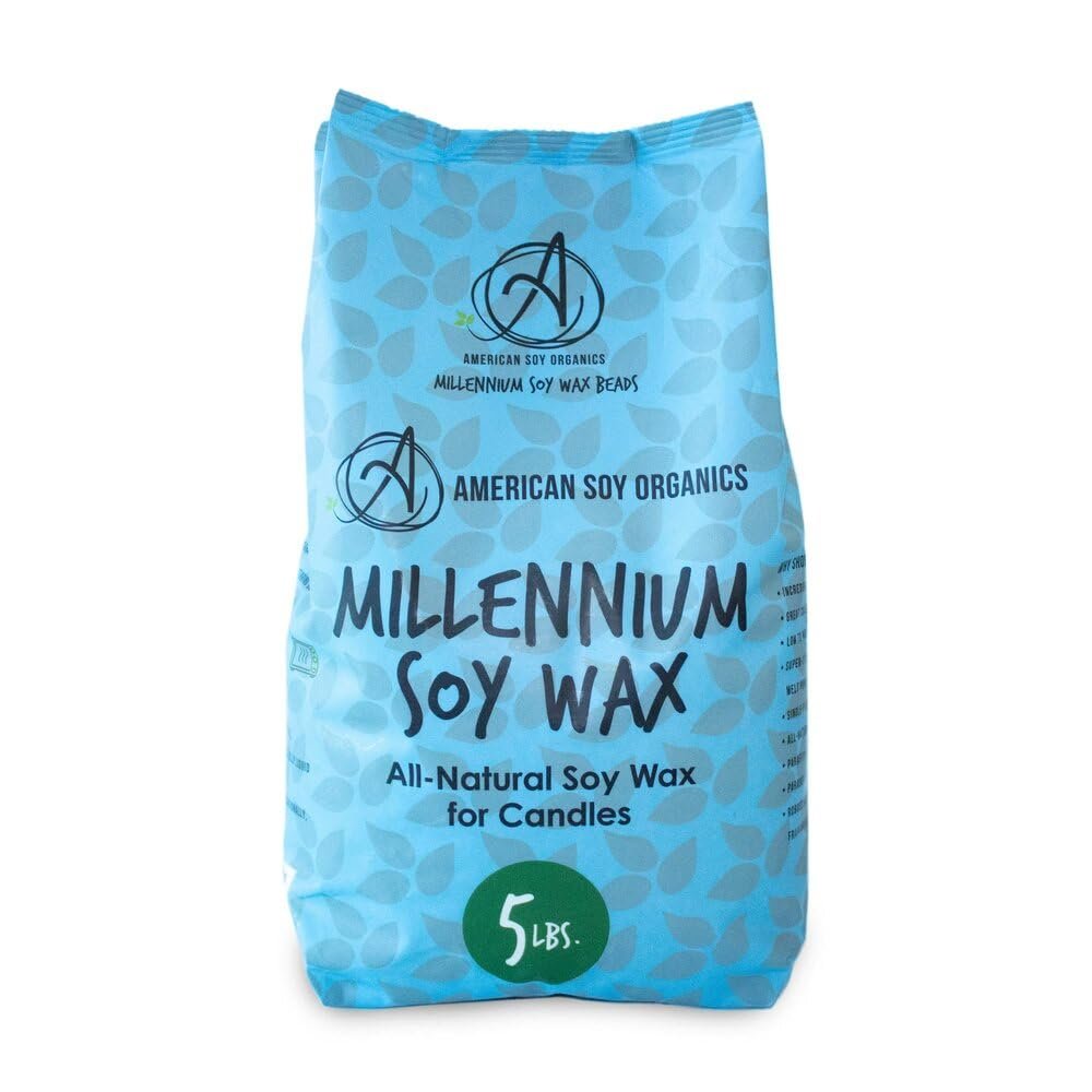 5 lb Bag of Millennium Wax Natural Soy Wax for Candle Making
