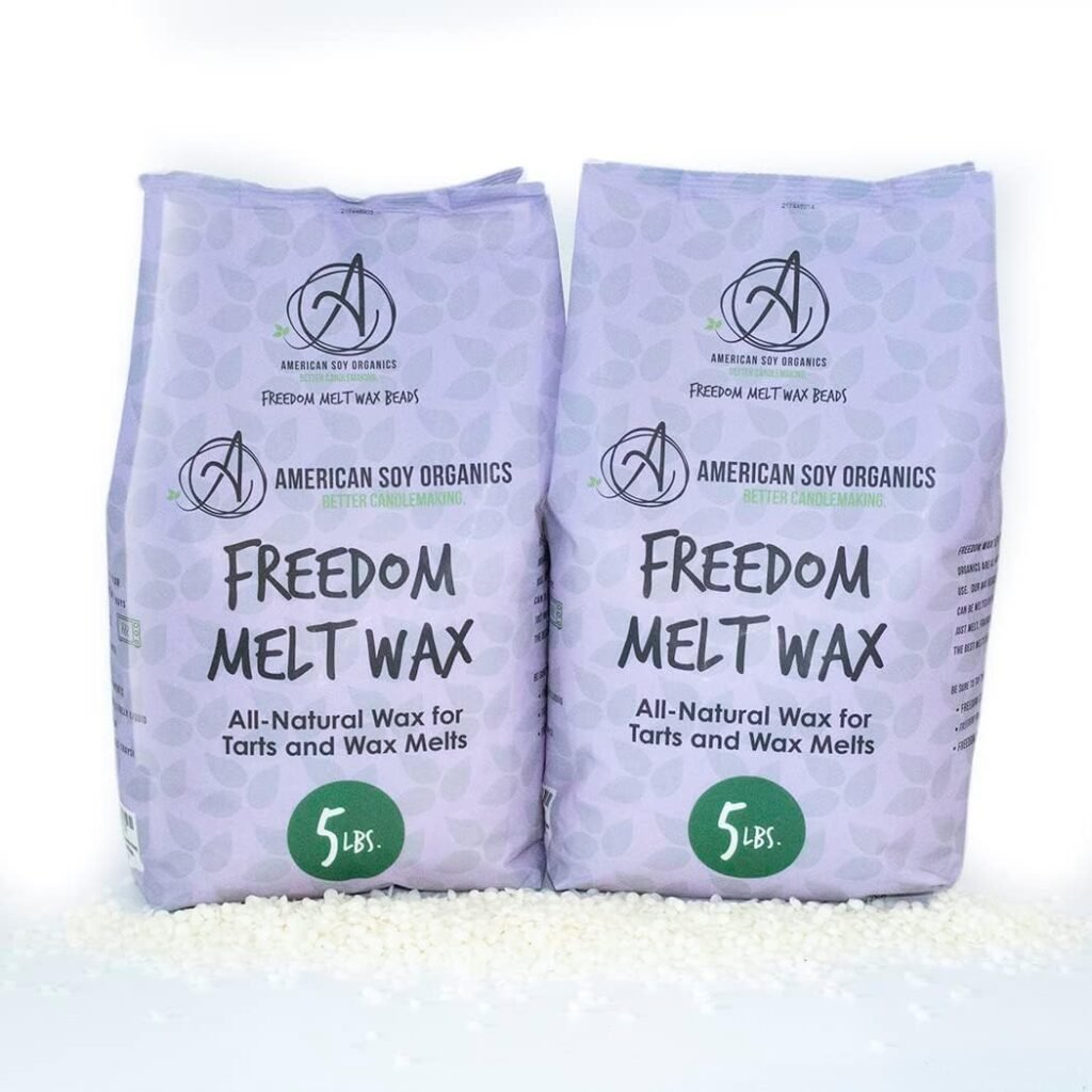 Freedom soy wax beads for wax melts making natural candle making supplies paraffin free beeswax free candle wax for tart 4