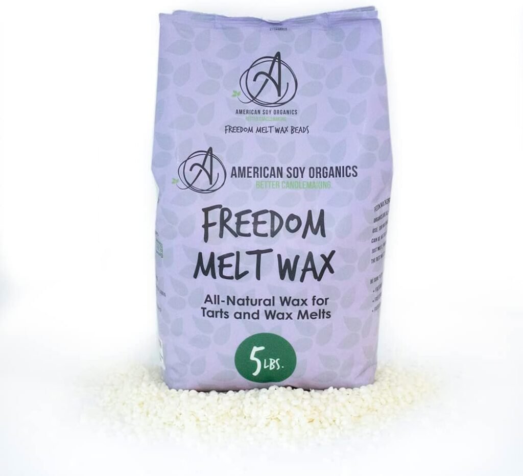 Freedom Soy Wax Beads for Wax Melts Making - Natural Candle Making Supplies - Paraffin-Free, Beeswax-Free Candle Wax for Tarts, Tealights, Wax Melts and Cubes, 25 lbs