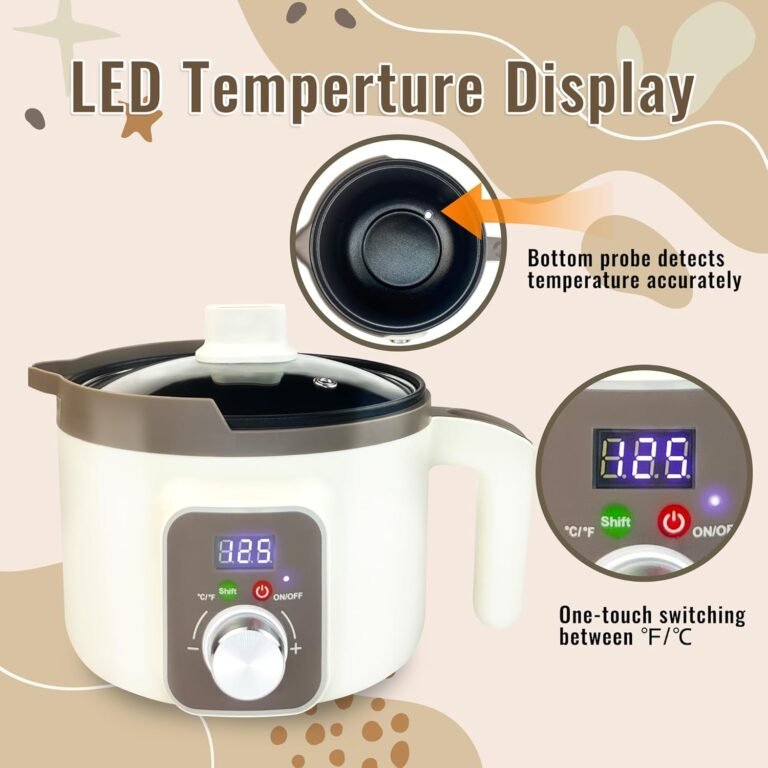 Lfisgnn candle smart wax melter for candle making with digital temperature control candle wax melting pot with electric 1 1