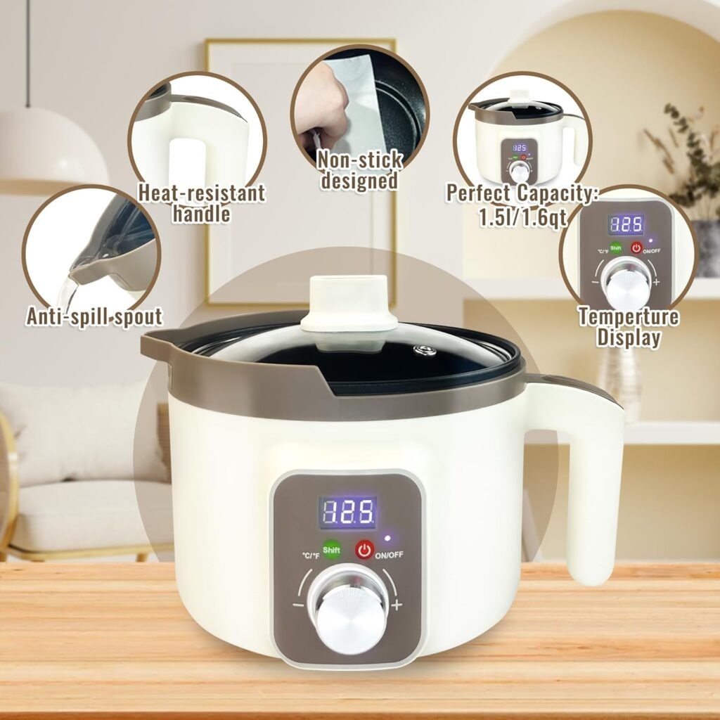 LFISGNN Candle Smart Wax Melter for Candle Making with Digital Temperature Control, Candle Wax Melting Pot with Electric ℉/℃ Control for Adults Begineers Making Candles