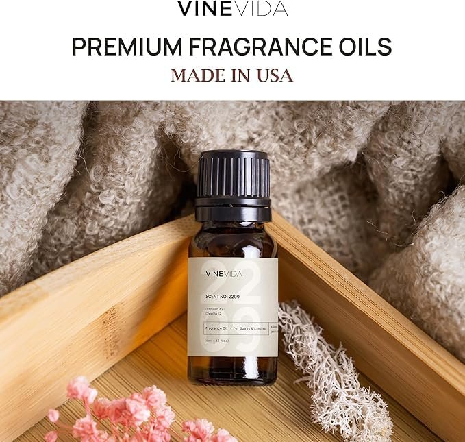 VINEVIDA [Set of 8] Floral Scents for Candle Making, Made in USA Candle Fragrance Oil, Soap Making Essential Oils, Diffuser Oil Scents