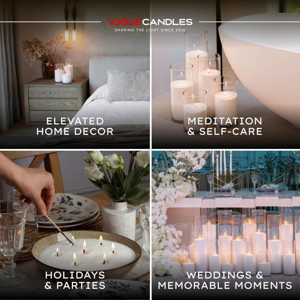 Vogue Candles 1LB Candle Sand with 15 Wicks | Plant-Based Refillable Wax Granules for DIY Candle Making | Clean Burning, Unscented, Smoke-Free, Vegan Candle Refill Kit- Nude Vogue Candles 1LB Candle Sand with 15 Wicks | Plant-Based Refillable Wax Granules for DIY Candle Making | Clean Burning, Unscented, Smoke-Free, Vegan Candle Refill Kit- Nude