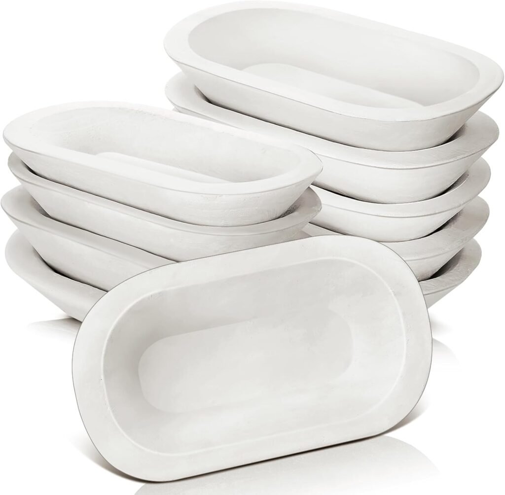 Nuogo 10 Pack Wooden Dough Bowls Bulk 8.5 Inch Rustic Dough Bowls for Wedding DIY Candle Home Crafts Making Farmhouse Fruits Supplies Decoration(Khaki) Nuogo 10 Pack Wooden Dough Bowls Bulk 8.5 Inch Rustic Dough Bowls for Wedding DIY Candle Home Crafts Making Farmhouse Fruits Supplies Decoration(Khaki)