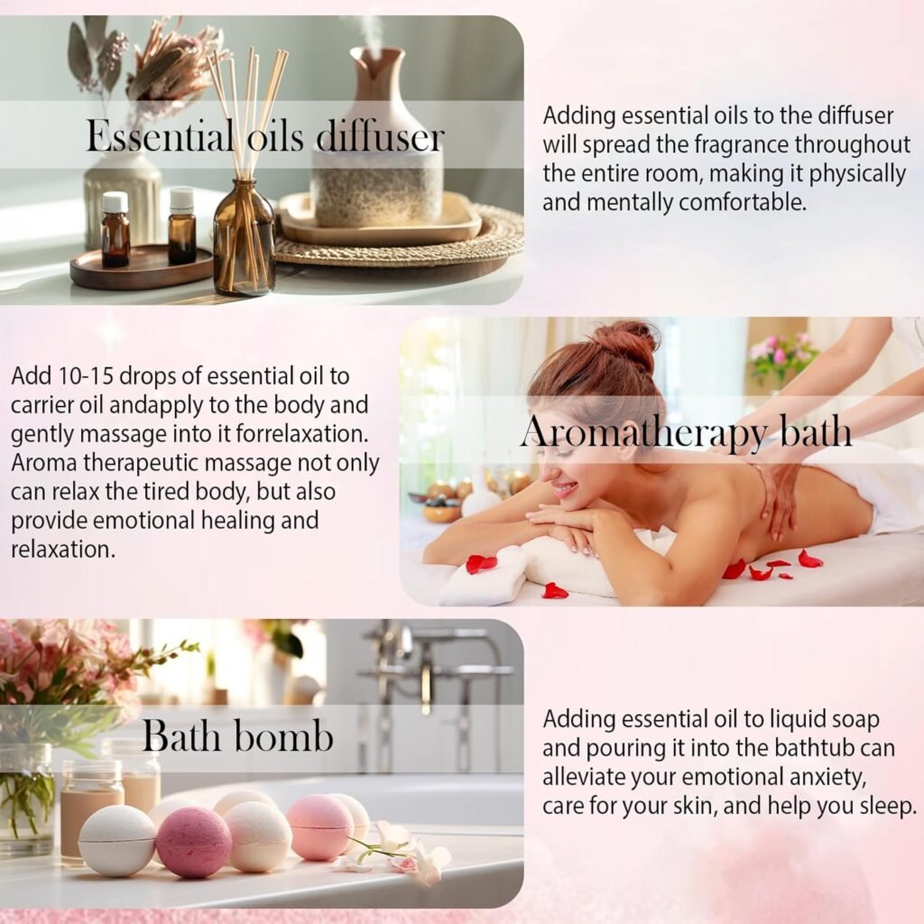 Winter Essential Oils Gifts Set 6 Pack Oil of Winter Essential Oil for Home and Car Care Candle and Soap Making 10ML for Friends and Parents Christmas