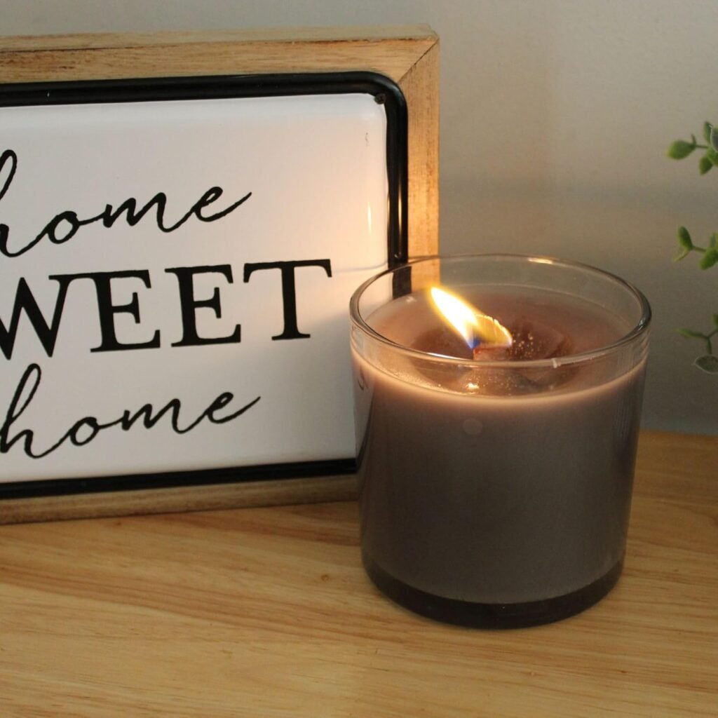 Darware 16oz Empty Candle Jars with Metal Lids (4-Pack), Fancy Candle-Making Containers