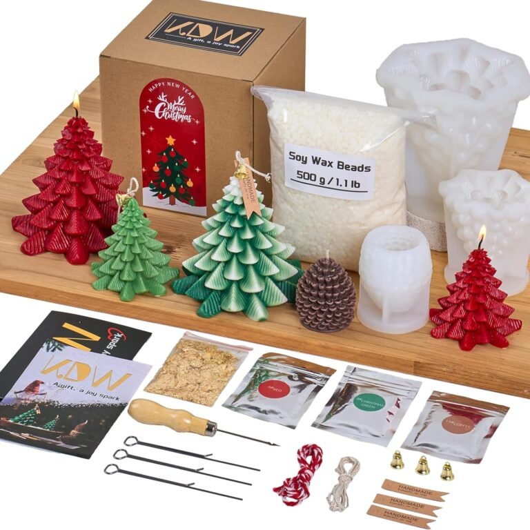 Kdw soy wax beads for candle making christmas tree silicone mold largesmall 3d candle molds and pine cone silicone mould