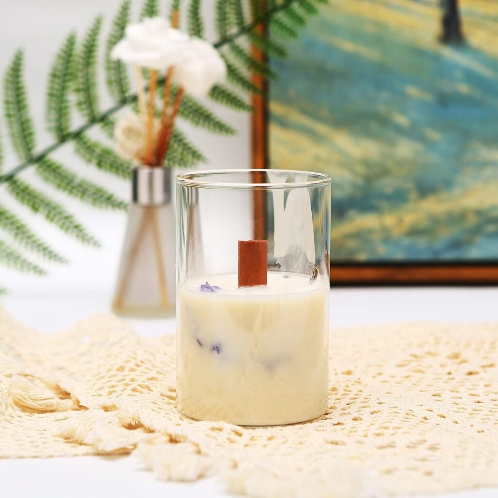 NOOR 50 Wooden Wicks for Candle Making - Double Layer Crackling Wood Wicks with Metal Clips - Smokeless, Eco-Friendly, Ideal for Soy Wax  DIY Candle Projects