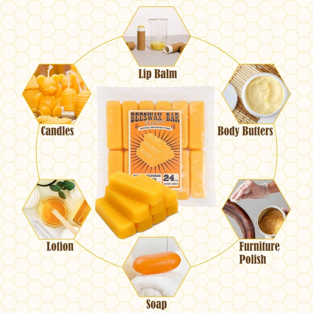 TRINIDa Beeswax Pellets 2LB(32 oz), Organic White Bees Wax for DIY Candles, Beeswax for Candle Making, Skin, Body, Face, and Hair Care, Lotions, DIY Creams, Lip Balm and Soap Making Supplies