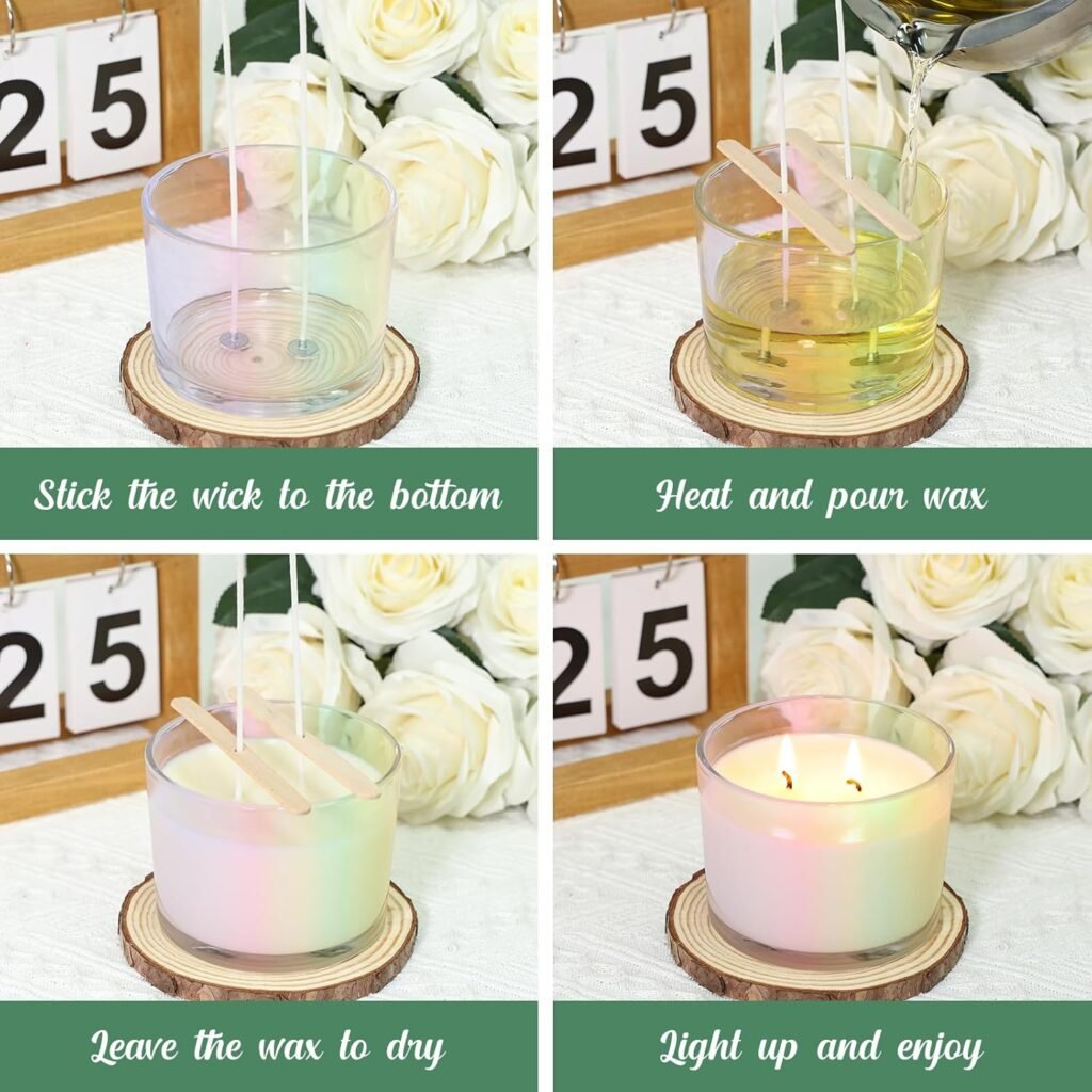 12oz Candle Jars for Making Candles, 8 Pack Large Clear Glass Empty Candle Jars with Bamboo Lids and Wick Kit, Multiple Wicks Wide Mouth Candle Container Bulk, Ideal for Candle Business 12oz Candle Jars for Making Candles, 8 Pack Large Clear Glass Empty Candle Jars with Bamboo Lids and Wick Kit, Multiple Wicks Wide Mouth Candle Container Bulk, Ideal for Candle Business