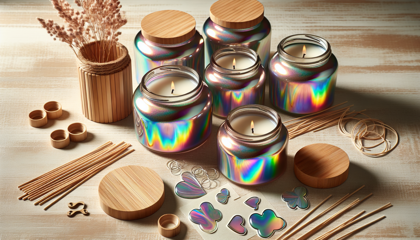 4oz Iridescent Candle Jars Review