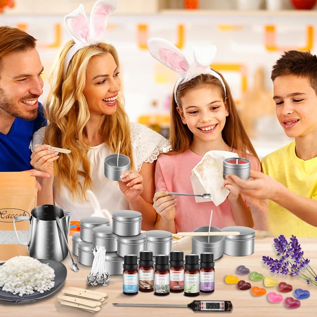 Complete Candle Making Kit With Wax Melter, Candle Making Supplies, Diy ArtsCrafts Kits Gift For Adults,Beginners,Including Soy Wax,Electric Stove,Wicks,Rich Scents,Rubber Pads,Wick Clips,Spoon, Etc. Complete Candle Making Kit With Wax Melter, Candle Making Supplies, Diy ArtsCrafts Kits Gift For Adults,Beginners,Including Soy Wax,Electric Stove,Wicks,Rich Scents,Rubber Pads,Wick Clips,Spoon, Etc.