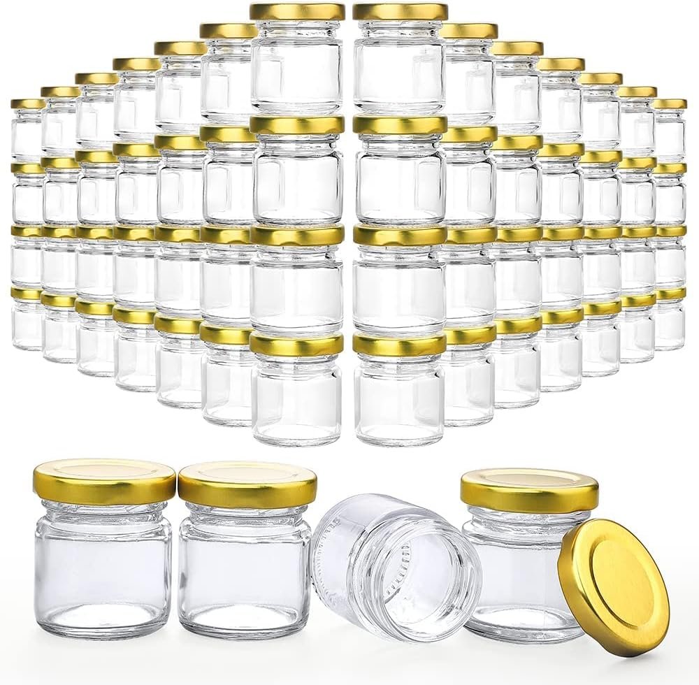 Folinstall 60 Pack Small Glass Jars with Lids, 1.5 oz Mini Honey Jars, Candle Jar for Candle Making for Gifts, Crafts, Spices, Wedding, Party Favors Folinstall 60 Pack Small Glass Jars with Lids, 1.5 oz Mini Honey Jars, Candle Jar for Candle Making for Gifts, Crafts, Spices, Wedding, Party Favors