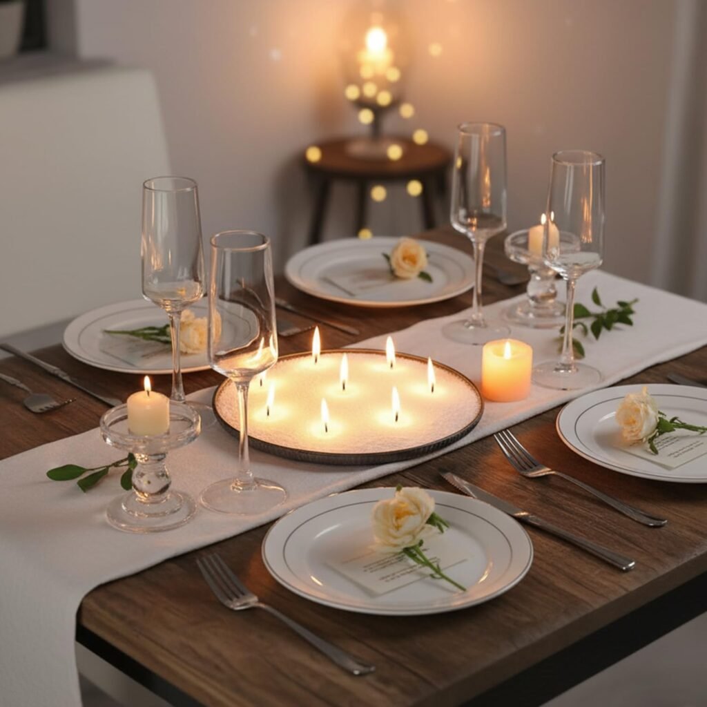 LAMORGIFT 2LB Candle Sand- White Candle Beads, Sand Wax, Pearled Candles with Wicks (10 Pcs)  Wooden Spoons, Candles Unscented for Powder Candle Making, Refill Kit