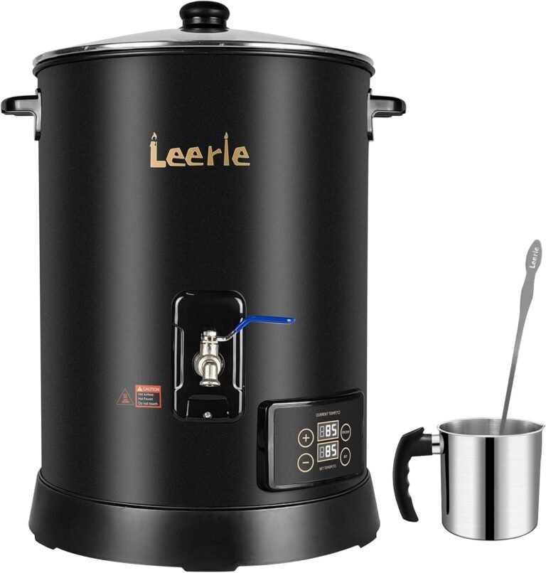 Leerie 30lbs digital commercial wax melter for candle making d15 large candle wax melting pot with accurate temperature