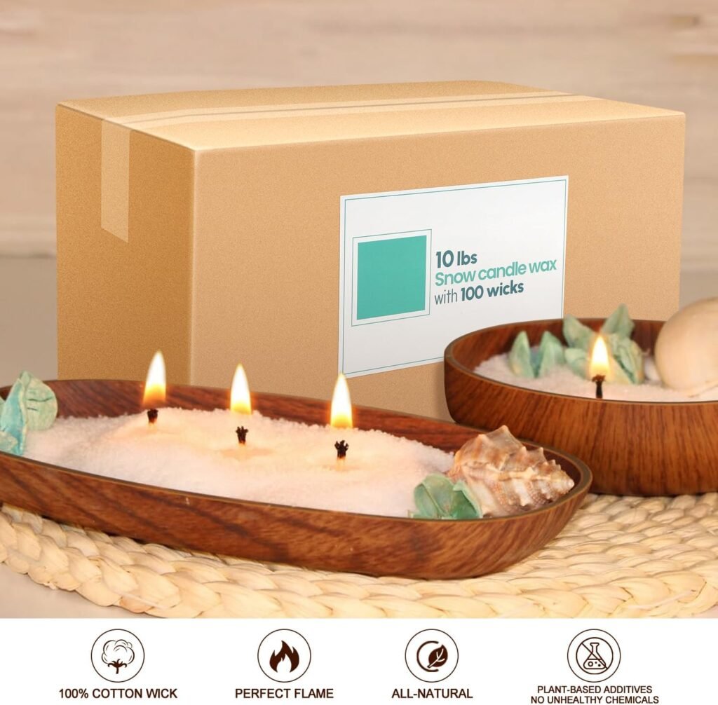 pliadvbu 10 lb Wax Sand DIY Pearl Candle Kit, 100 Wicks, Natural Pearl Wax, Reusable, Unscented Powder for Making, Weddings and Parties pliadvbu 10 lb Wax Sand DIY Pearl Candle Kit, 100 Wicks, Natural Pearl Wax, Reusable, Unscented Powder for Making, Weddings and Parties