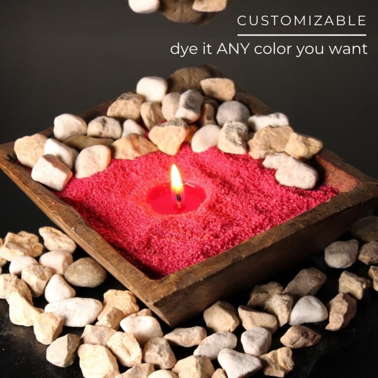 Snow pearled candle with wicks sand candle wax kit 10lbs of candle sand with 50 wicks included unscented powder candles 1