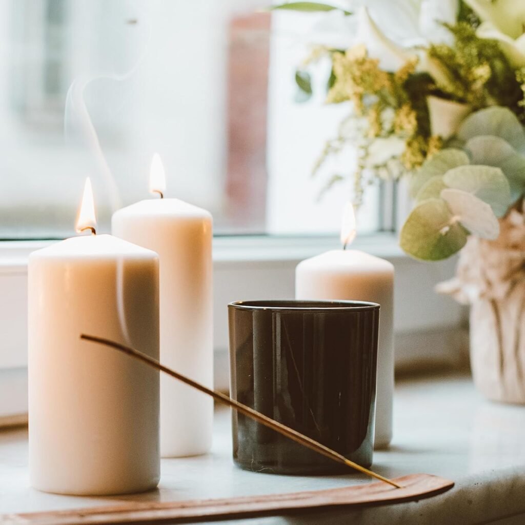 Thick Candle Jars for Making Candles 16 Pcs, 7 OZ Empty Jars with Wood Lids for Candle Making, Sample Container, Frosted White