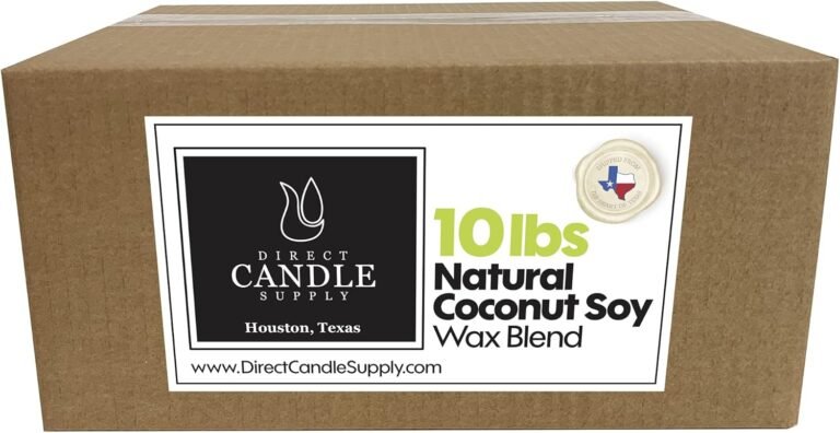 10 lb coconut soy candle wax for candle making creamy blend for high load fragrance formulation coco wax coconut soy can
