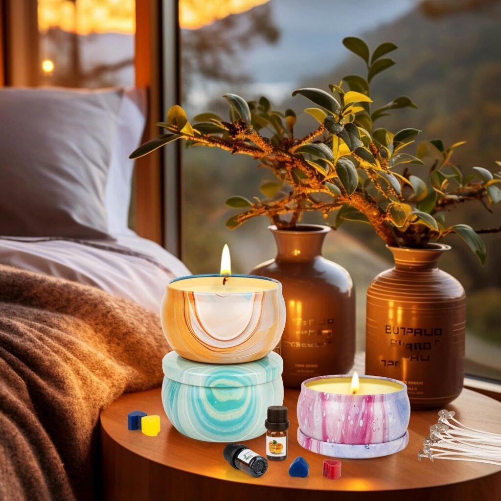 Candle Making Kit for Adults, DIY Candle Making Supplies for Geginner, Christmas DIY Gifts for Kid, DIY Kits for Adults - Includes Beeswax, Essential Oils, Dyes, and More, Crafts for Adult Candle Making Kit for Adults, DIY Candle Making Supplies for Geginner, Christmas DIY Gifts for Kid, DIY Kits for Adults - Includes Beeswax, Essential Oils, Dyes, and More, Crafts for Adult