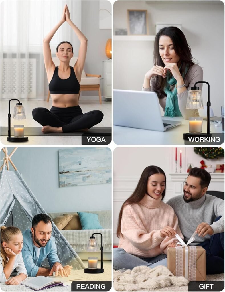 Candle Warmer Lamp with Timer Dimmable, Birthday Gifts for Women Mom, House Warming Gifts New Home Decor, Wax Melt Warmer for Jar Candles with 2 Bulbs Candle Warmer Lamp with Timer Dimmable, Birthday Gifts for Women Mom, House Warming Gifts New Home Decor, Wax Melt Warmer for Jar Candles with 2 Bulbs