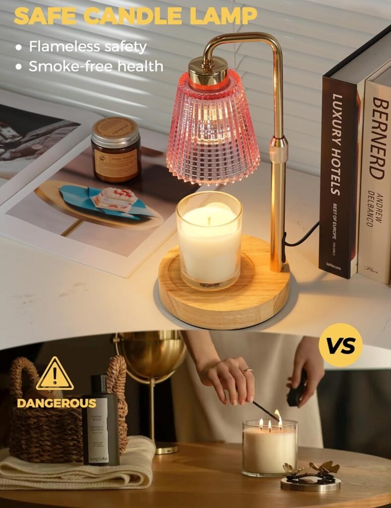 Candle Warmer Lamp with Timer Dimmable, Birthday Gifts for Women Mom, House Warming Gifts New Home Decor, Wax Melt Warmer for Jar Candles with 2 Bulbs Candle Warmer Lamp with Timer Dimmable, Birthday Gifts for Women Mom, House Warming Gifts New Home Decor, Wax Melt Warmer for Jar Candles with 2 Bulbs