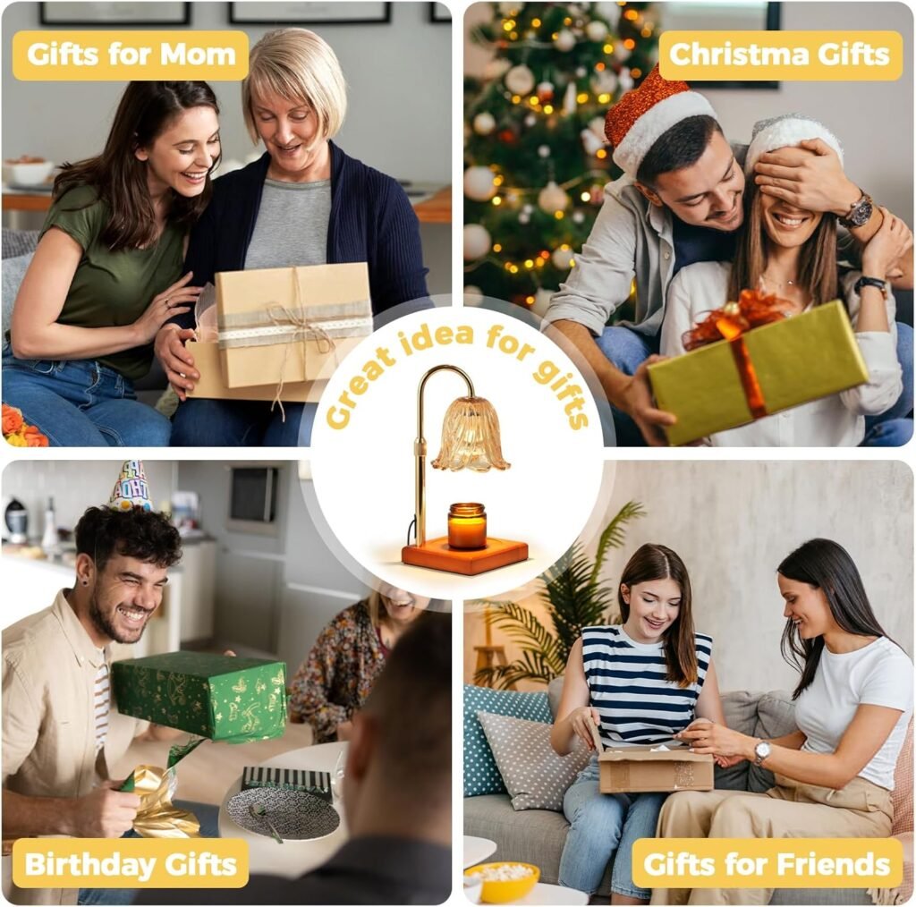 Candle Warmer Lamp with Timer Dimmable, Birthday Gifts for Women Mom, House Warming Gifts New Home Decor, Wax Melt Warmer for Jar Candles Candle Warmer Lamp with Timer Dimmable, Birthday Gifts for Women Mom, House Warming Gifts New Home Decor, Wax Melt Warmer for Jar Candles