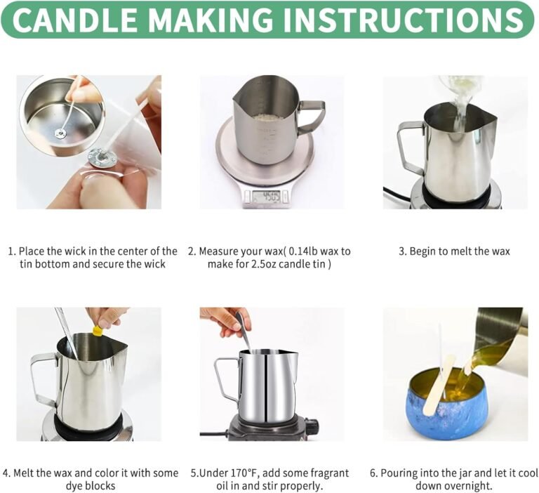 Supersun candle making kit for adults diy candle making supplies for adults beginners include beeswax candle tins wicks 1