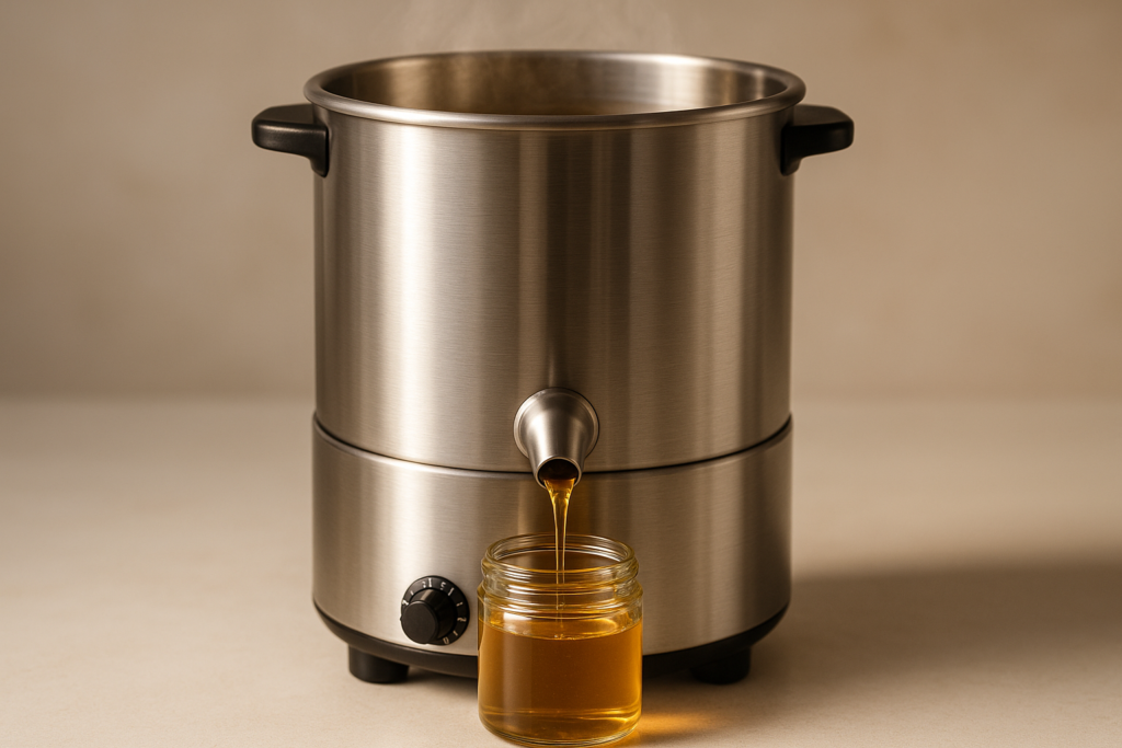 gkff wax melter for candle making5l 10 lbsextra large electric melting pot for soaplotion body butter makingwith temperature control and heating pour spoutideal for home candle craft makers