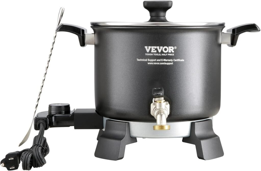 VEVOR 8Lbs Wax Melter for Candle Making, Large Electric Wax Melting Pot, 4-Level Temperature Control, Easy Pour Spout Easy Clean for Candle Soap Cream Beauty Bulk Production Business or Home ASIN VEVOR 8Lbs Wax Melter for Candle Making, Large Electric Wax Melting Pot, 4-Level Temperature Control, Easy Pour Spout Easy Clean for Candle Soap Cream Beauty Bulk Production Business or Home ASIN