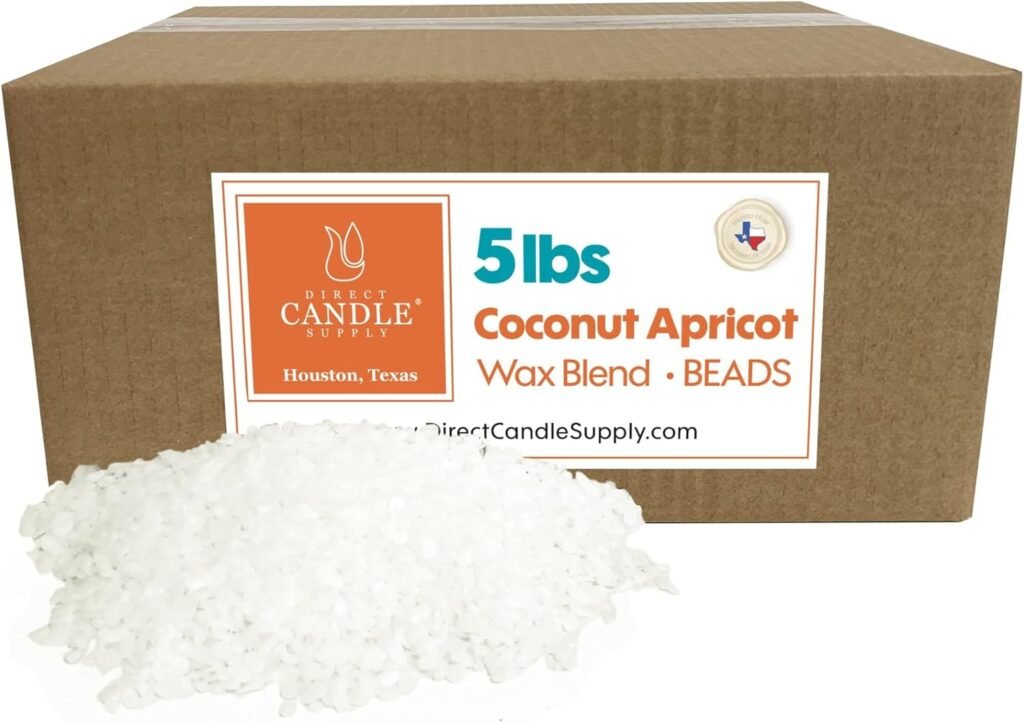 Direct Candle Supply Apricot Wax for Candle Making, 5lb Apricot Candle Wax Beads, Creamy Blend for High Load Fragrance Formulation, Candle Making Supplies Direct Candle Supply Apricot Wax for Candle Making, 5lb Apricot Candle Wax Beads, Creamy Blend for High Load Fragrance Formulation, Candle Making Supplies